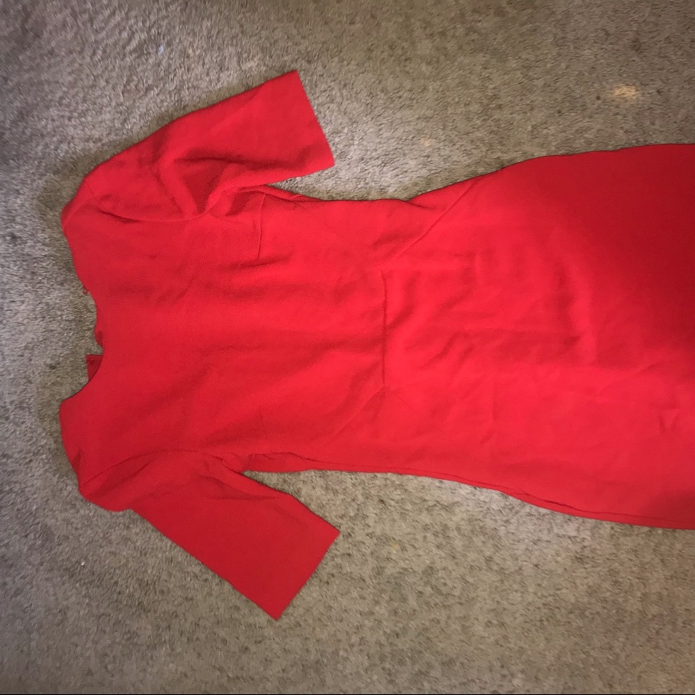 Red Slim fitted Dress
